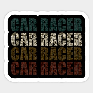 Car Racer Dad - Funny Car Lovers Gift For Papa Sticker